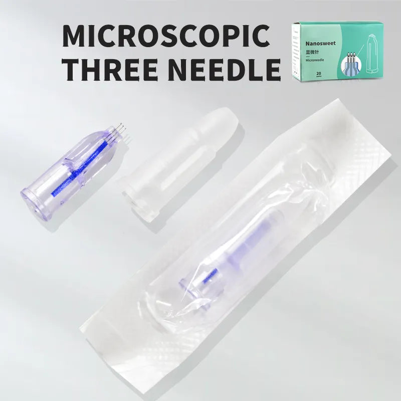 Wholesale Mesotherapy Injection Crystal Multi Needle 1.5mm 34G 3-Pin