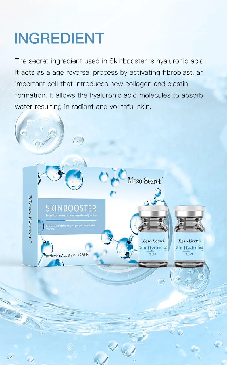 New 2 Vials Hyaluronic Acid Body Filler Injections Skin Booster – Deep Hydration & Body Contouring