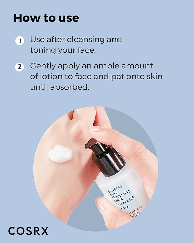 COSRX Oil Free Ultra Moisturizing Lotion (With Birch Sap) (100ml)