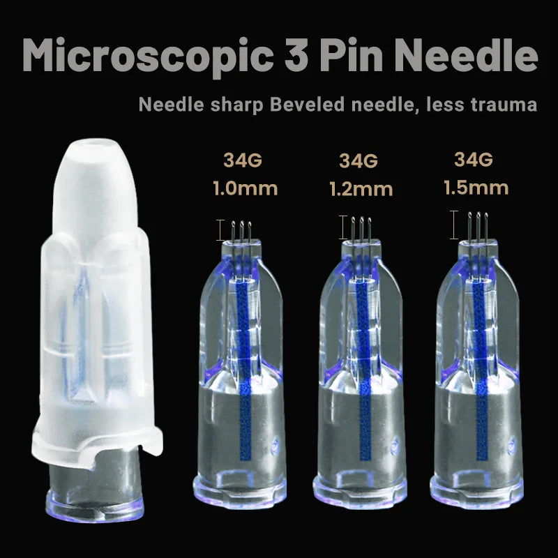 Sterile Individual Packaging Mesotherapy Injector – 3-Pin Needle for Skin Rejuvenation