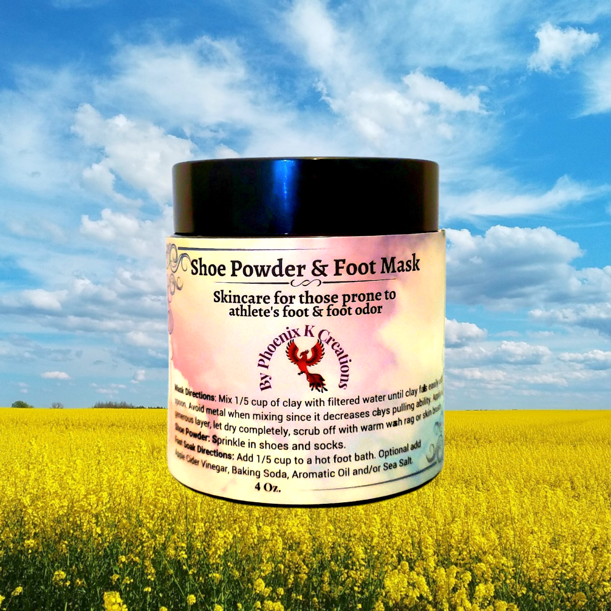 Organic Shoe Powder & Foot Mask – Antifungal & Soothing Care for Athlete’s Foot-Prone Skin