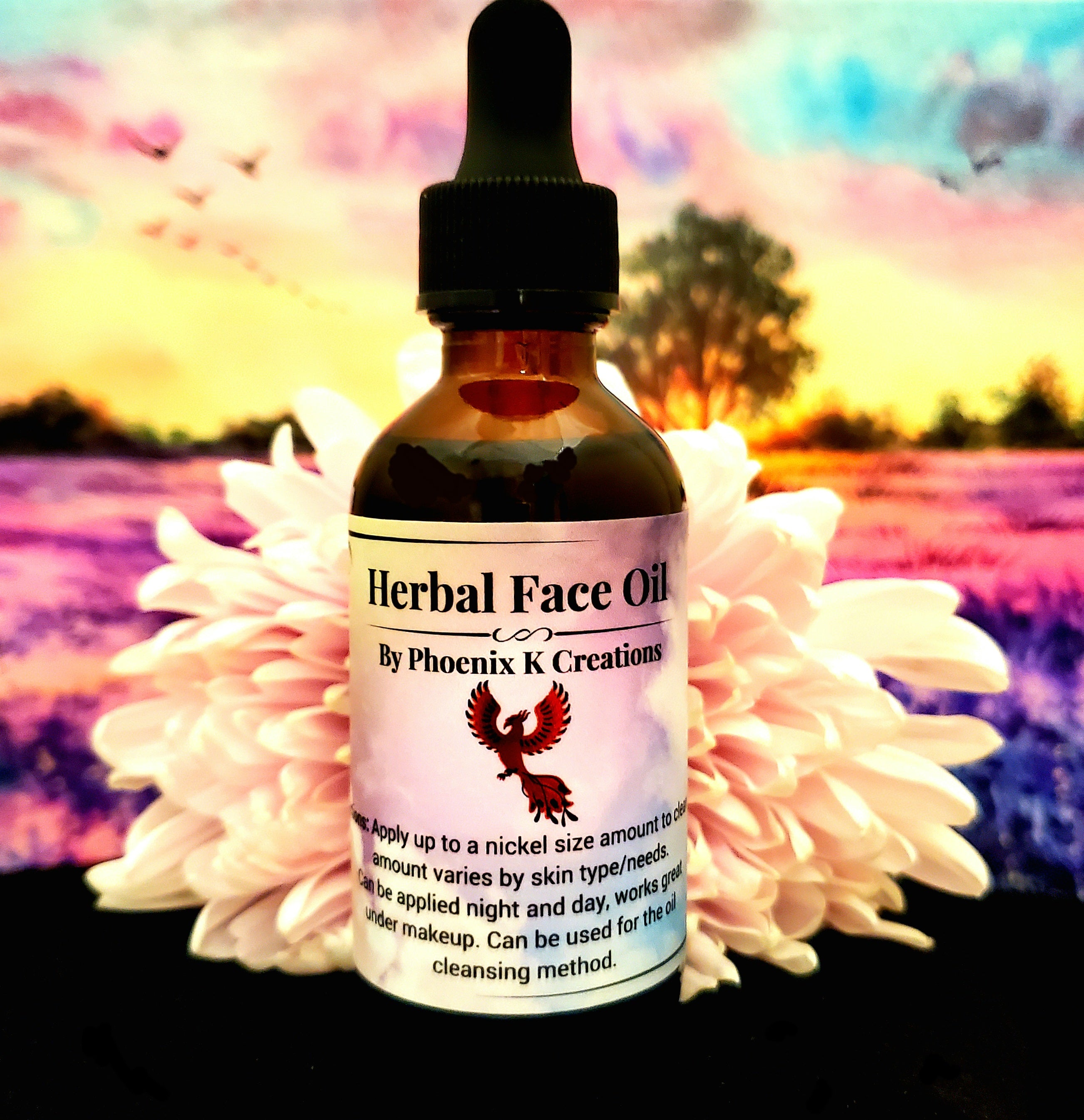 Organic Herbal Facial Oil – Nourishing Daily Moisturizer for Hydrated, Radiant Skin