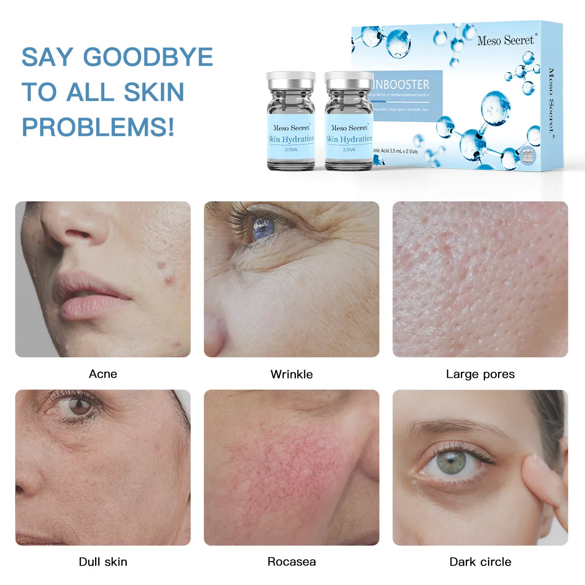 Wholesale Meso Secret 3.5ml Hyaluronic Acid Skin Booster – Deep Hydration & Skin Rejuvenation