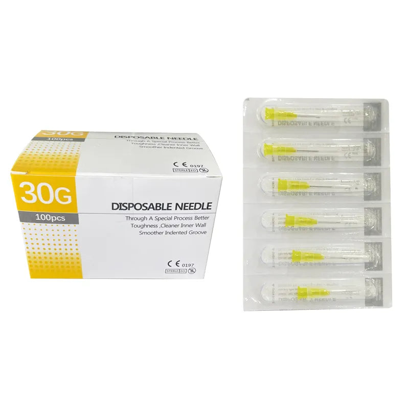 safety yellow disposable mesotherapy needles for syringe