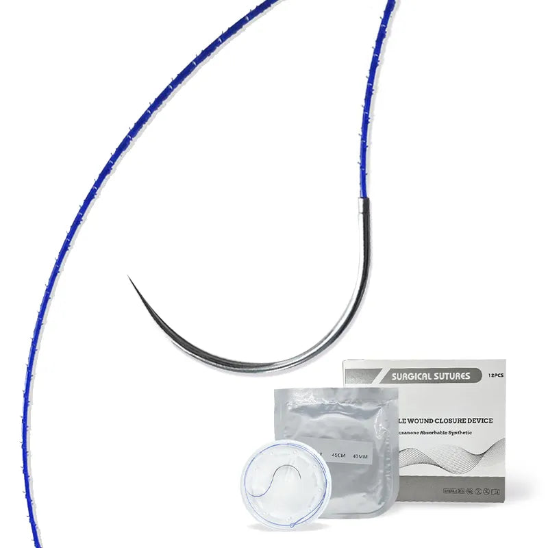Medical Absorbable PDO Surgical Suture Thread with Needle – Sterile & High Strength