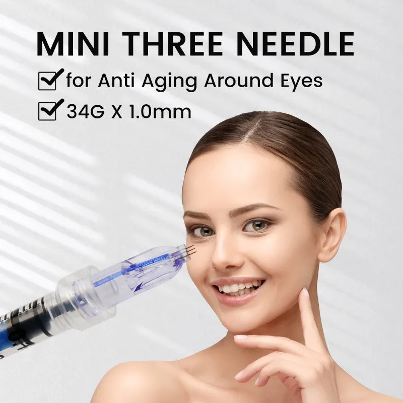 Sterile Individual Packaging Mesotherapy Injector – 3-Pin Needle for Skin Rejuvenation