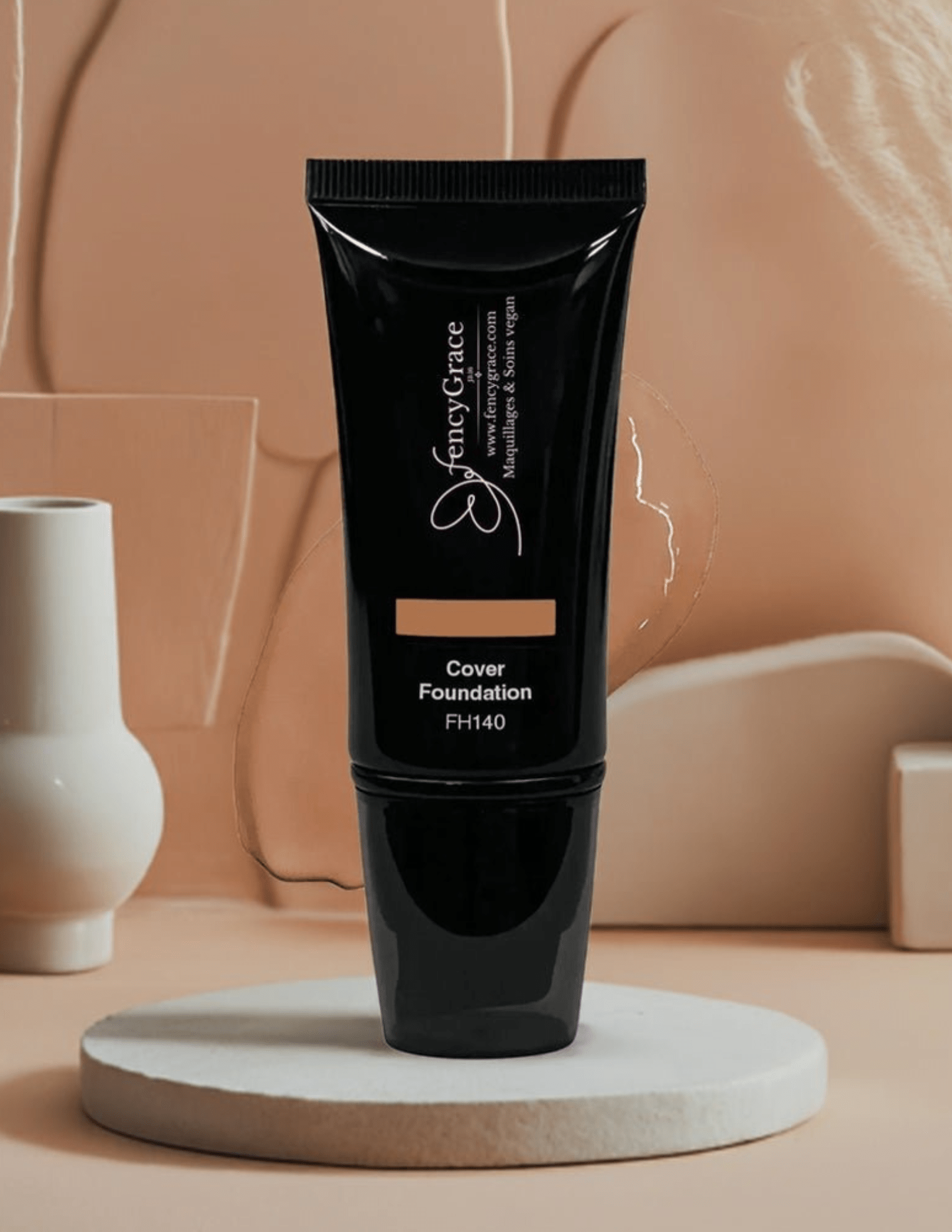 FencyGrace Conceal + Perfect 2-in-1 Liquid Foundation – Eve 140, HD Full Coverage, Vegan & Cruelty-Free