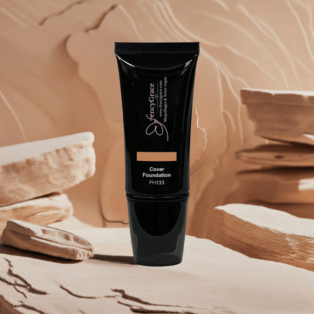 FencyGrace Full Coverage Vegan Foundation – Dina 133, Hydrating & Long-Lasting