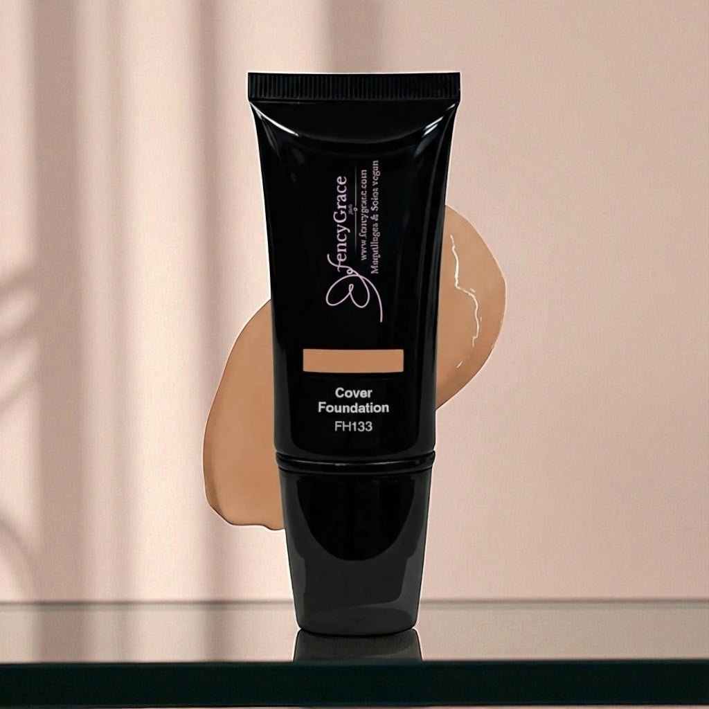 FencyGrace Full Coverage Vegan Foundation – Dina 133, Hydrating & Long-Lasting