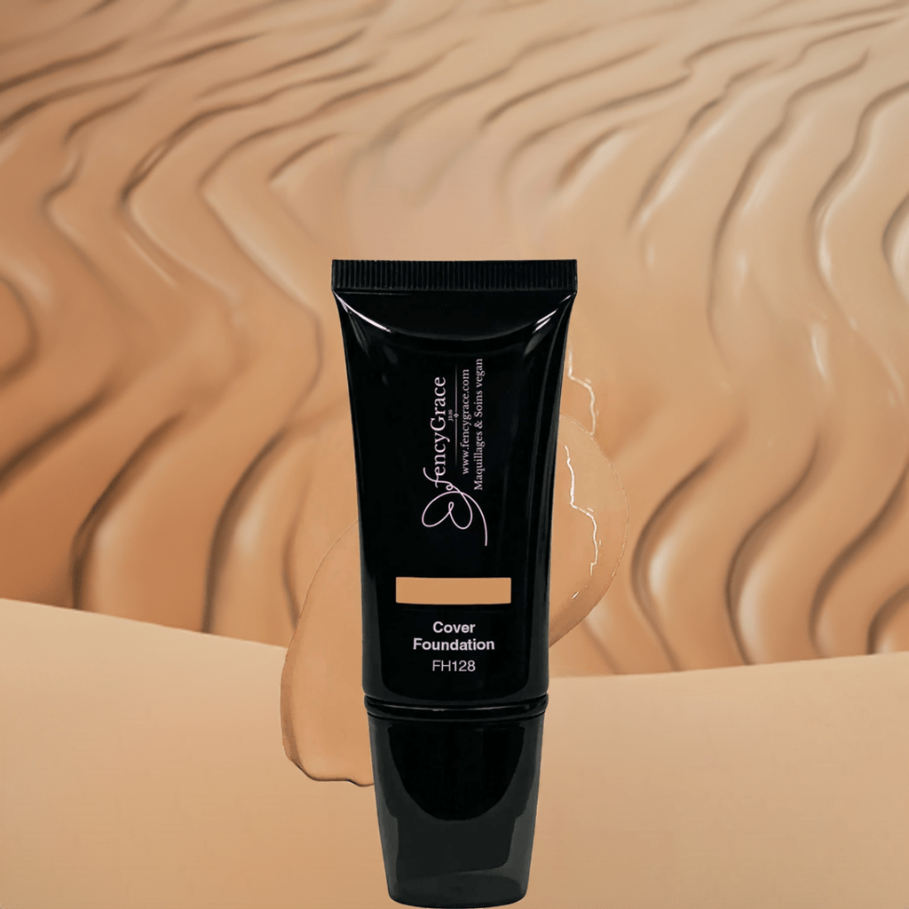 FencyGrace Full Coverage Vegan Foundation – Tamar 128, Hydrating & Long-Lasting