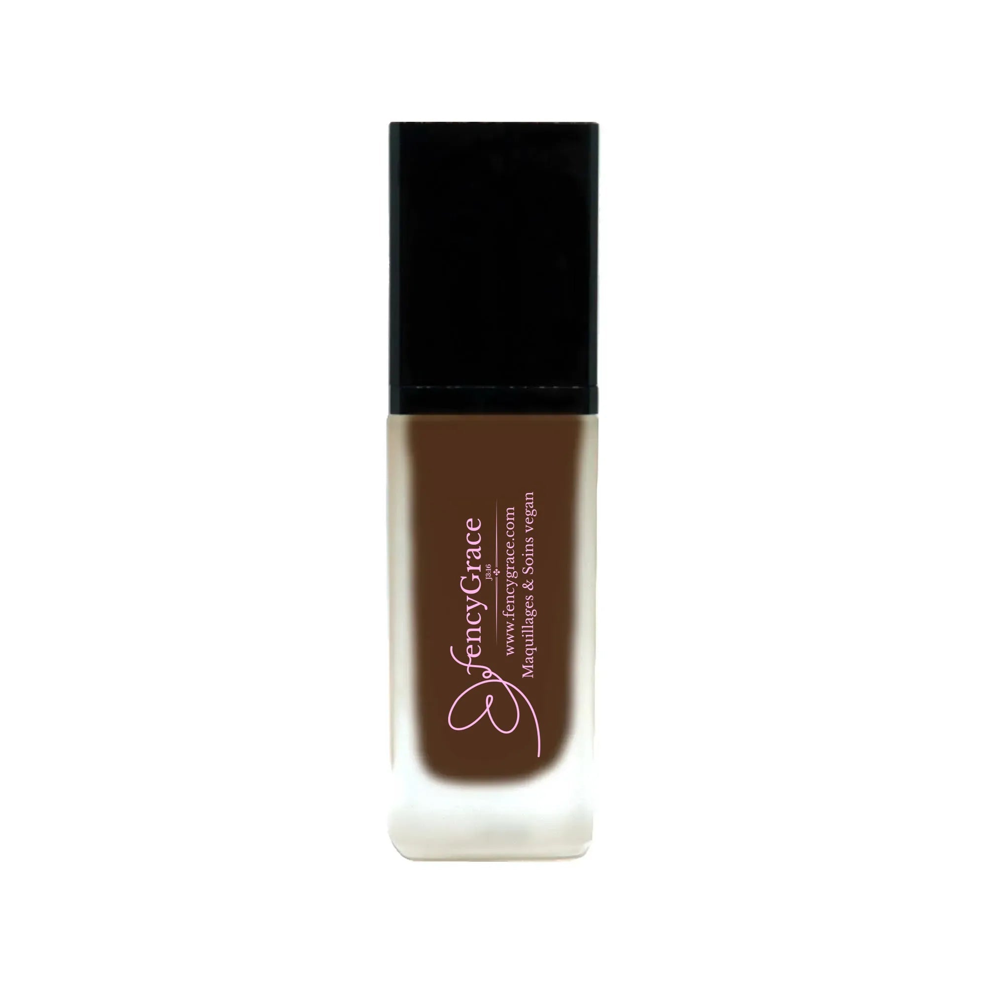 FencyGrace Hydrating Vegan Foundation – Brune 123, Natural Coverage & Radiant Finish