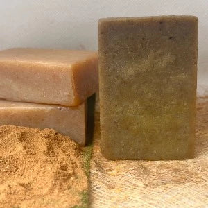 Blessings All-Natural Hemp Cinnamon Face & Body Bar – Soothing, Anti-Acne & Anti-Aging Natural Cleanser