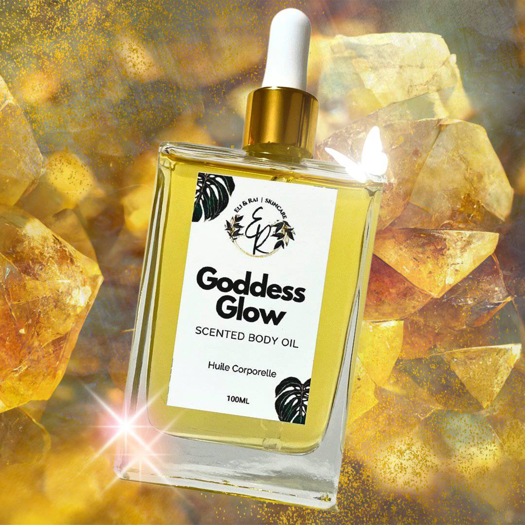 Goddess Glow Scented Body Oil – Hydrating & Nourishing Skin Oil with Natural Extracts