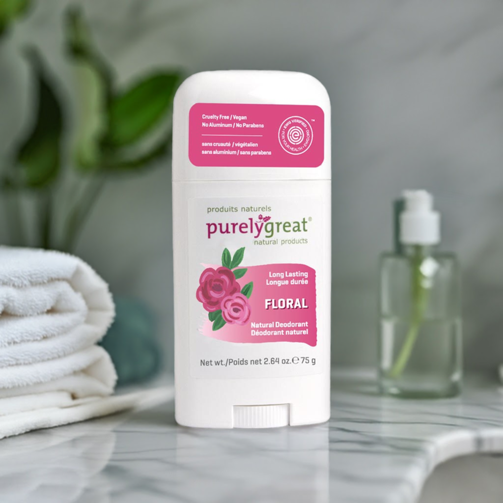 Floral Stick Natural Deodorant - Aluminum Free