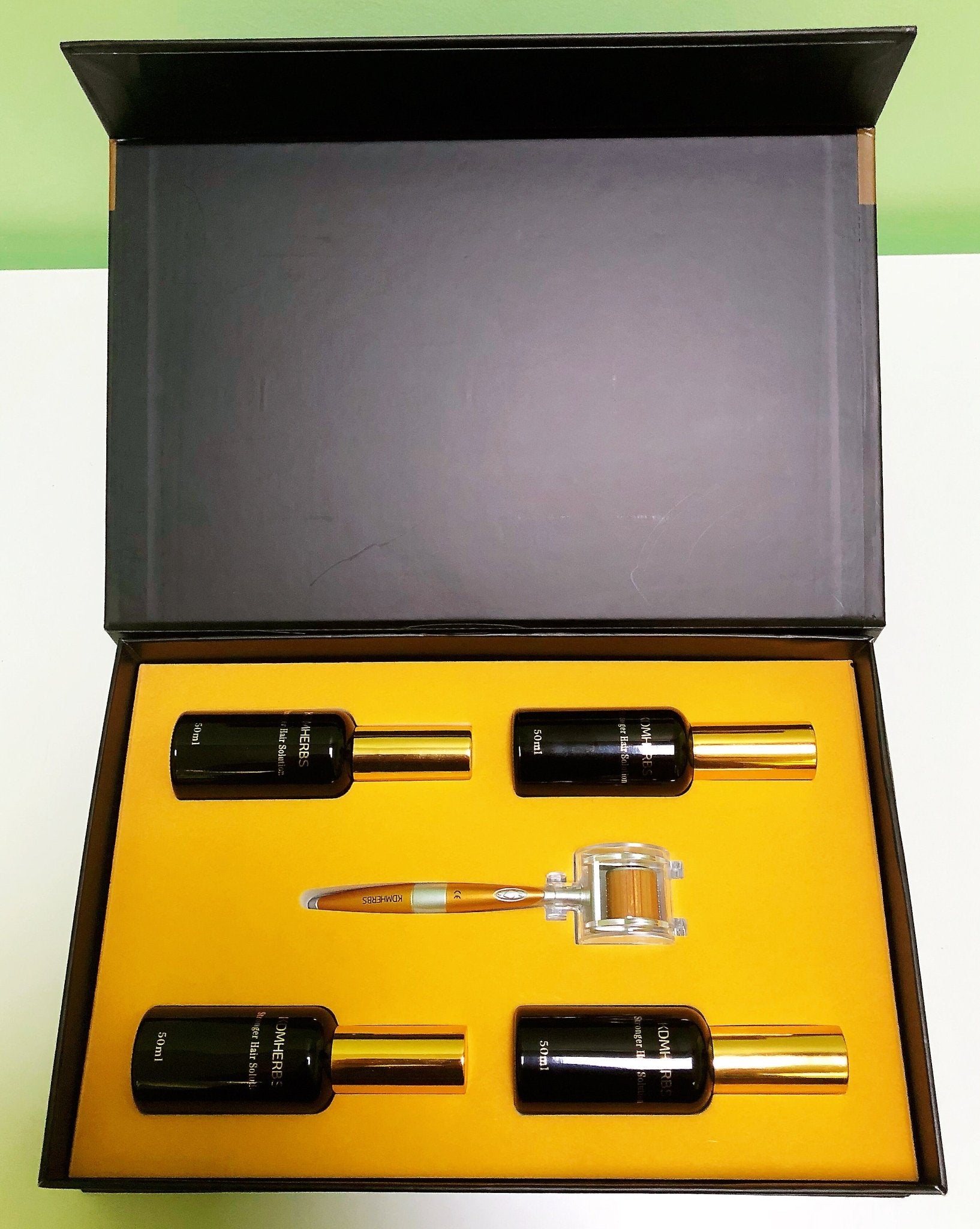 Herbal Hair Regeneration Solution with Titanium Dermaroller