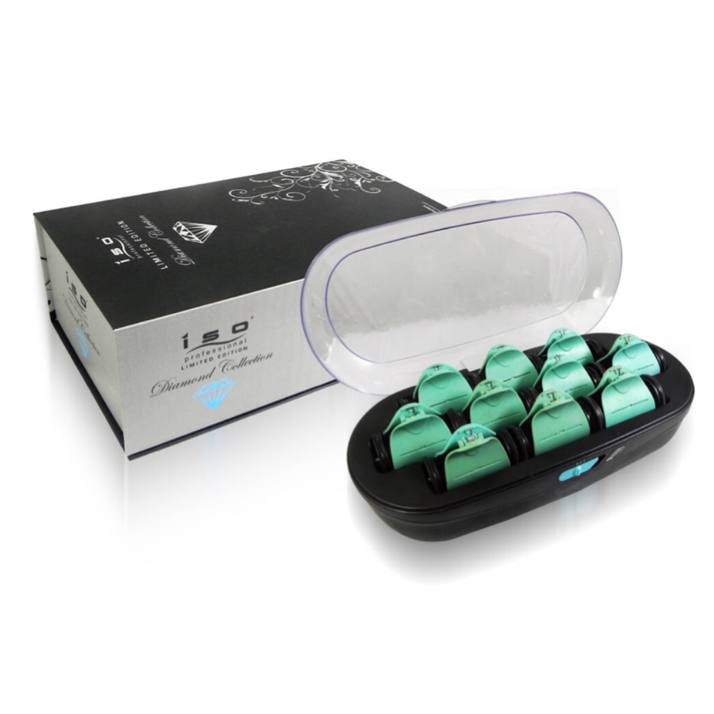 10pc Pearl Ceramic Hot Roller Set | Styler