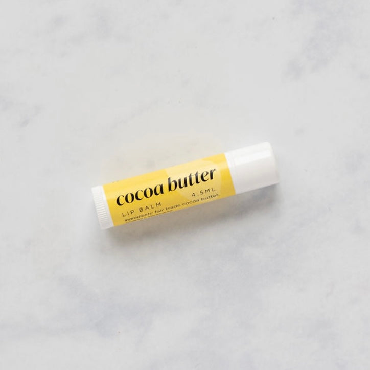 Cocoa Butter Lip Balm – Coconut-Free, Deeply Nourishing & Classic