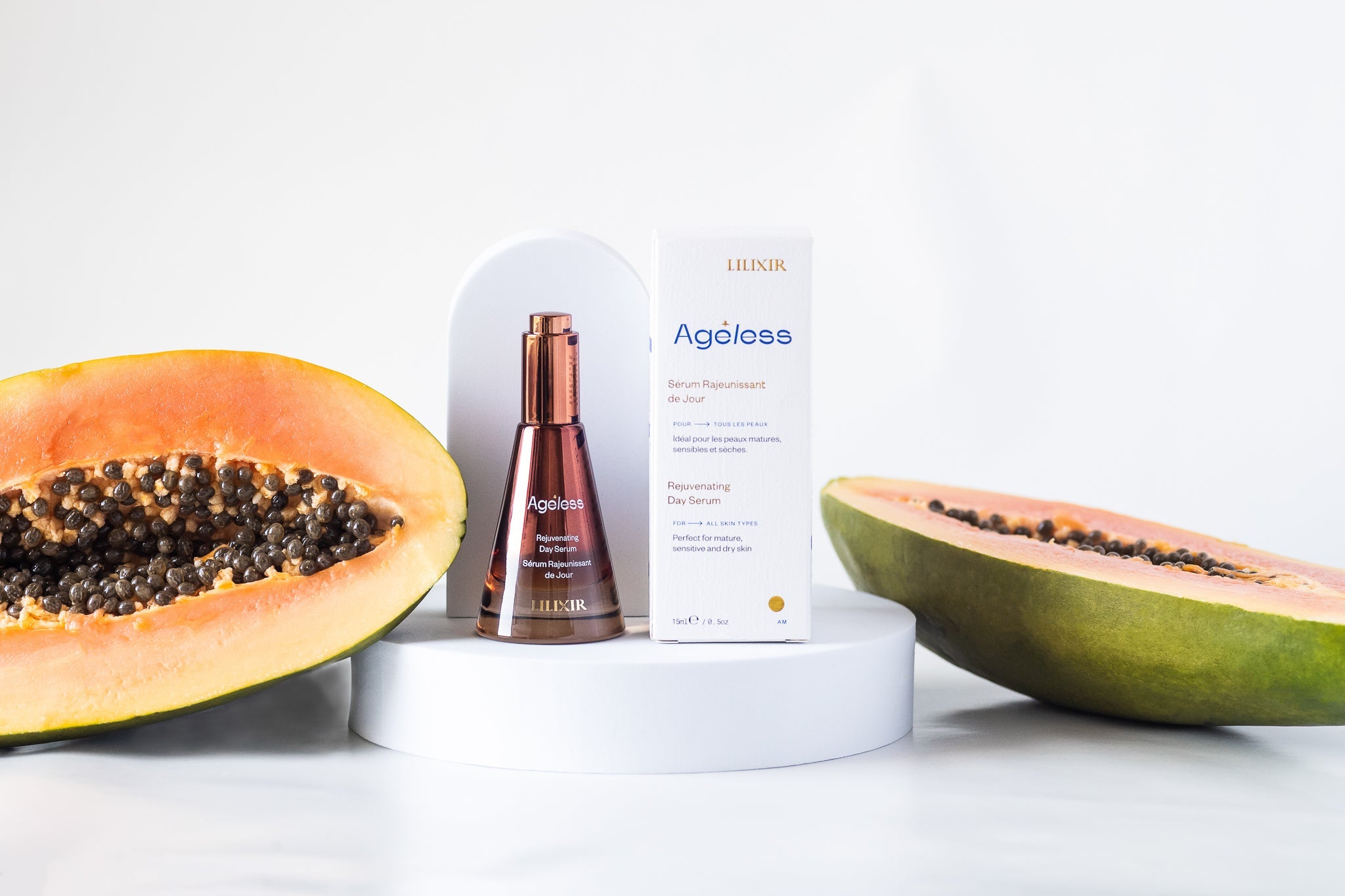 LILIXIR Ageless Gift Set – Morning Routine with Day Serum & Golden Gua Sha