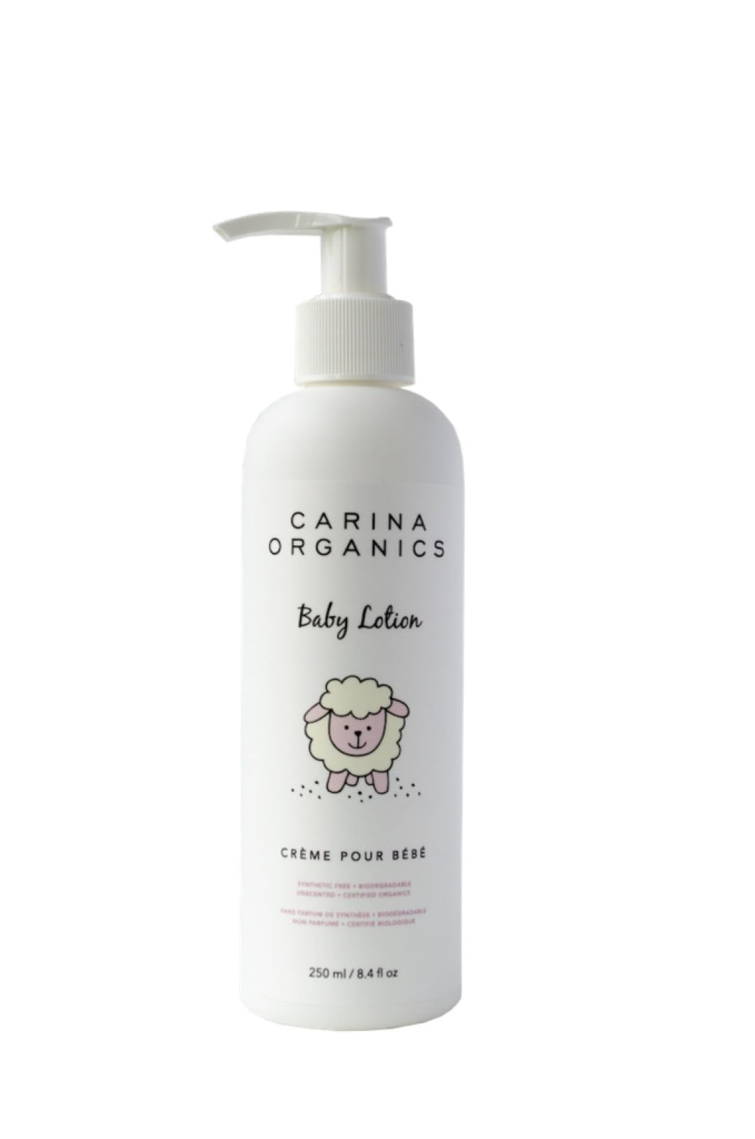 Carina Organics - Unscented Baby Lotion (250ml 12)