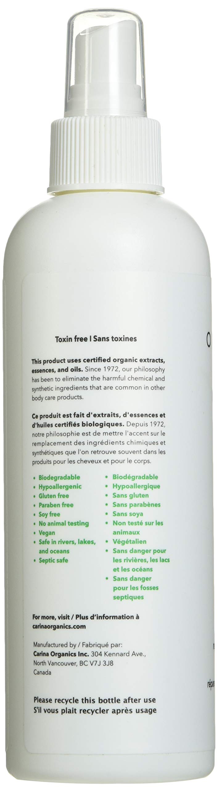 Carina Organics - Unscented Leave In Conditioner (250ml 12)
