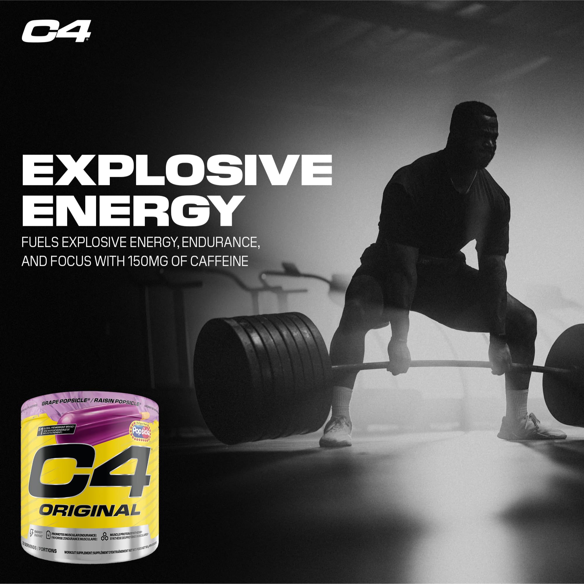 C4 - Performance Energy Grape Popsicle (12 x 473ml 12)