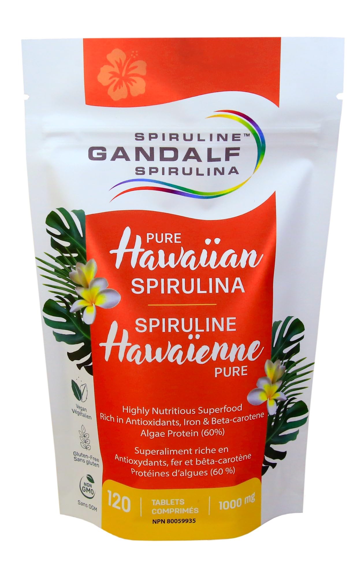 Gandalf - Hawaiian Spirulina 1000mg, 120 tabs - Gandalf
