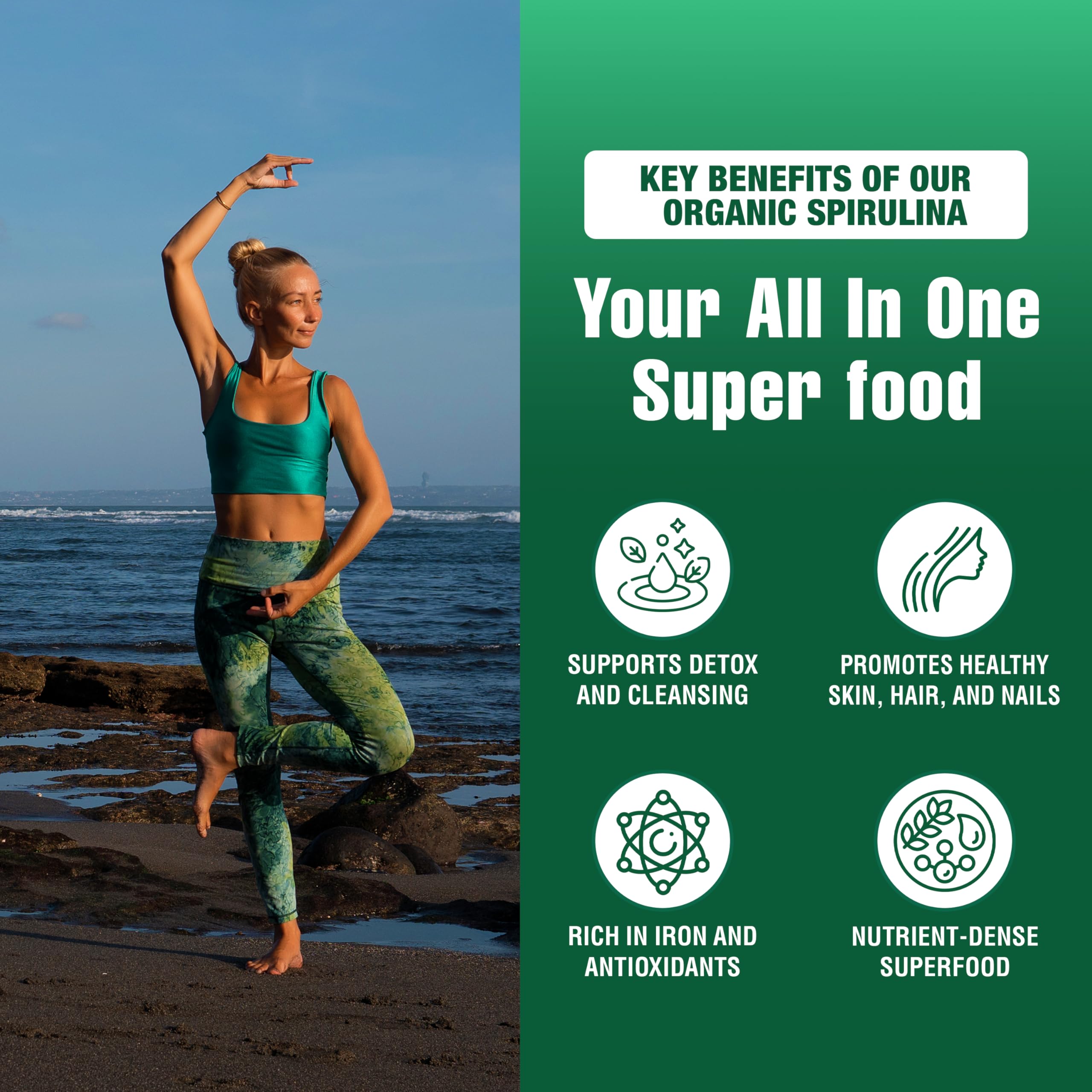 Gandalf - Spirulina Organic, 150g powder - Gandalf