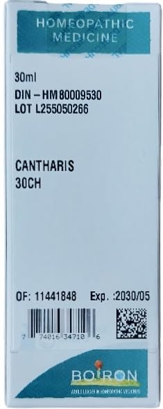 Boiron Cantharis 30CH Liquid 30ml (80ct 50)