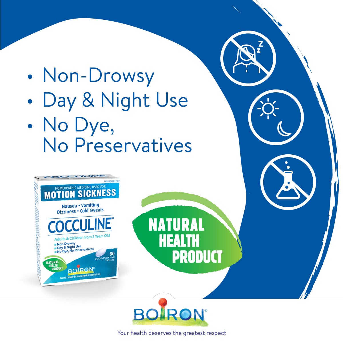 Boiron - Cocculine, Motion Sickness (60tab 60)