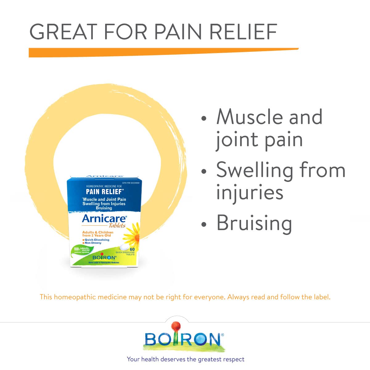 Boiron - Arnicare Tabs Muscle & Joint Pain (60tab 60)