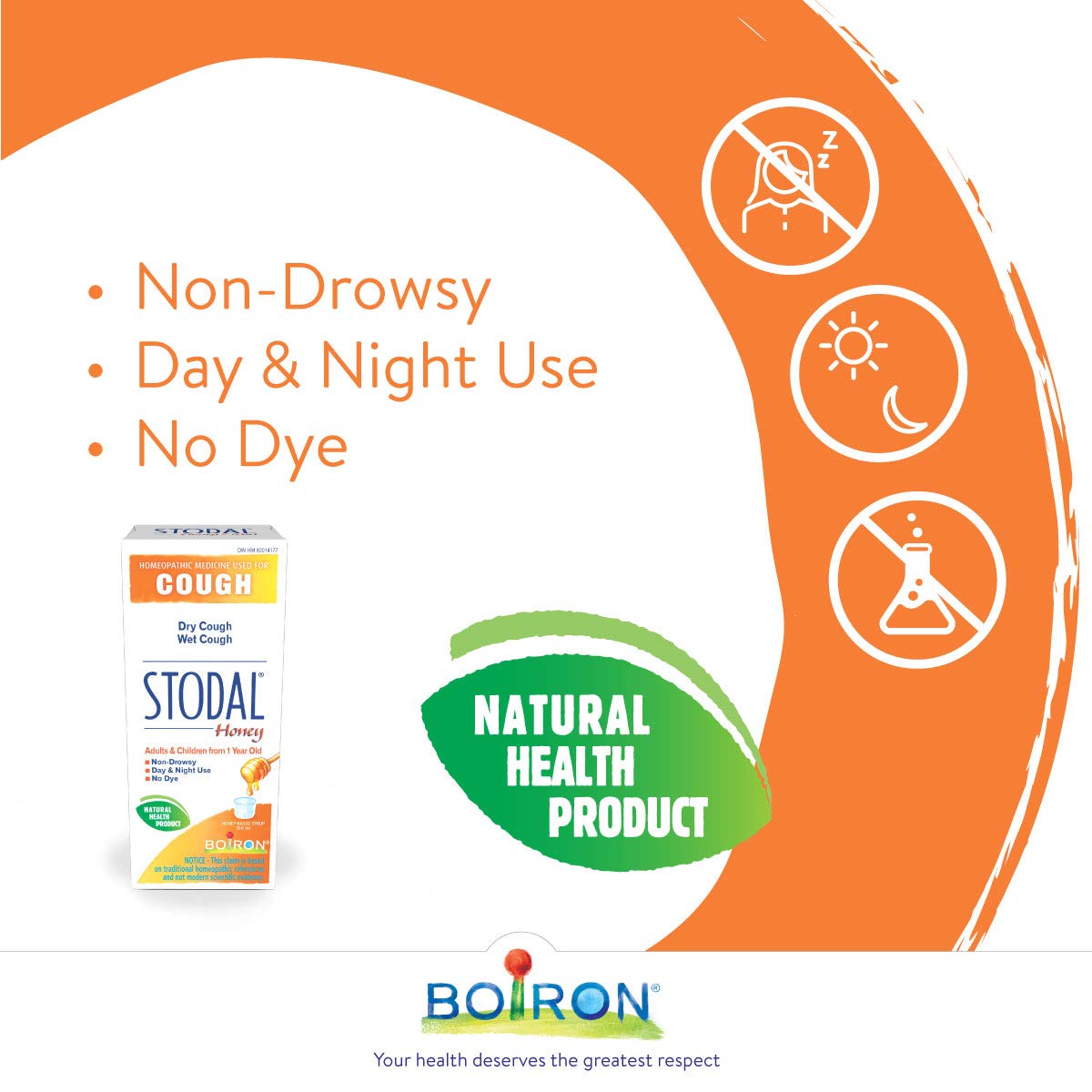 Boiron - Stodal Adults Hny Cough Syrup (200ml 12)