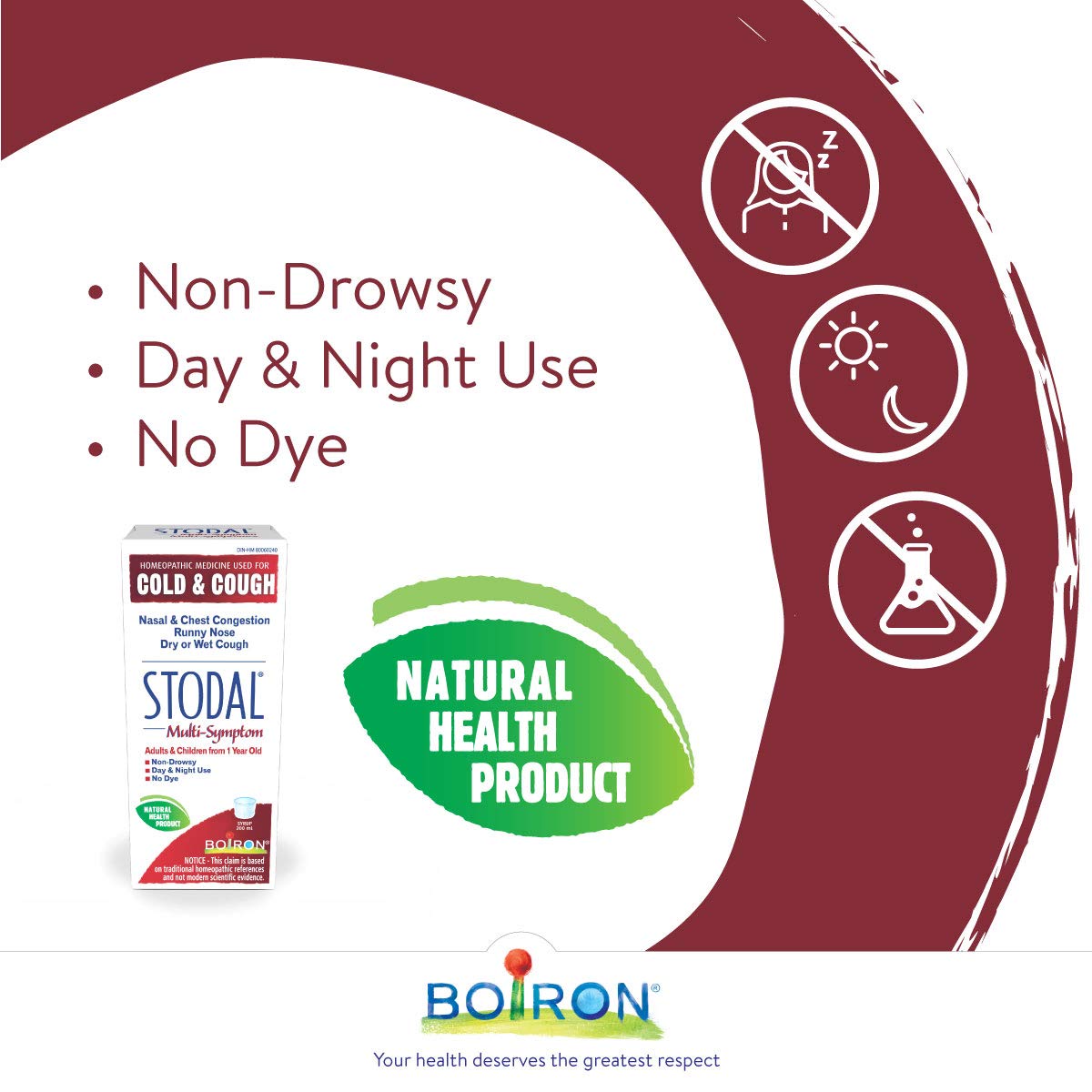 Boiron - Stodal Cold And Cough Syrup (200ml 12)