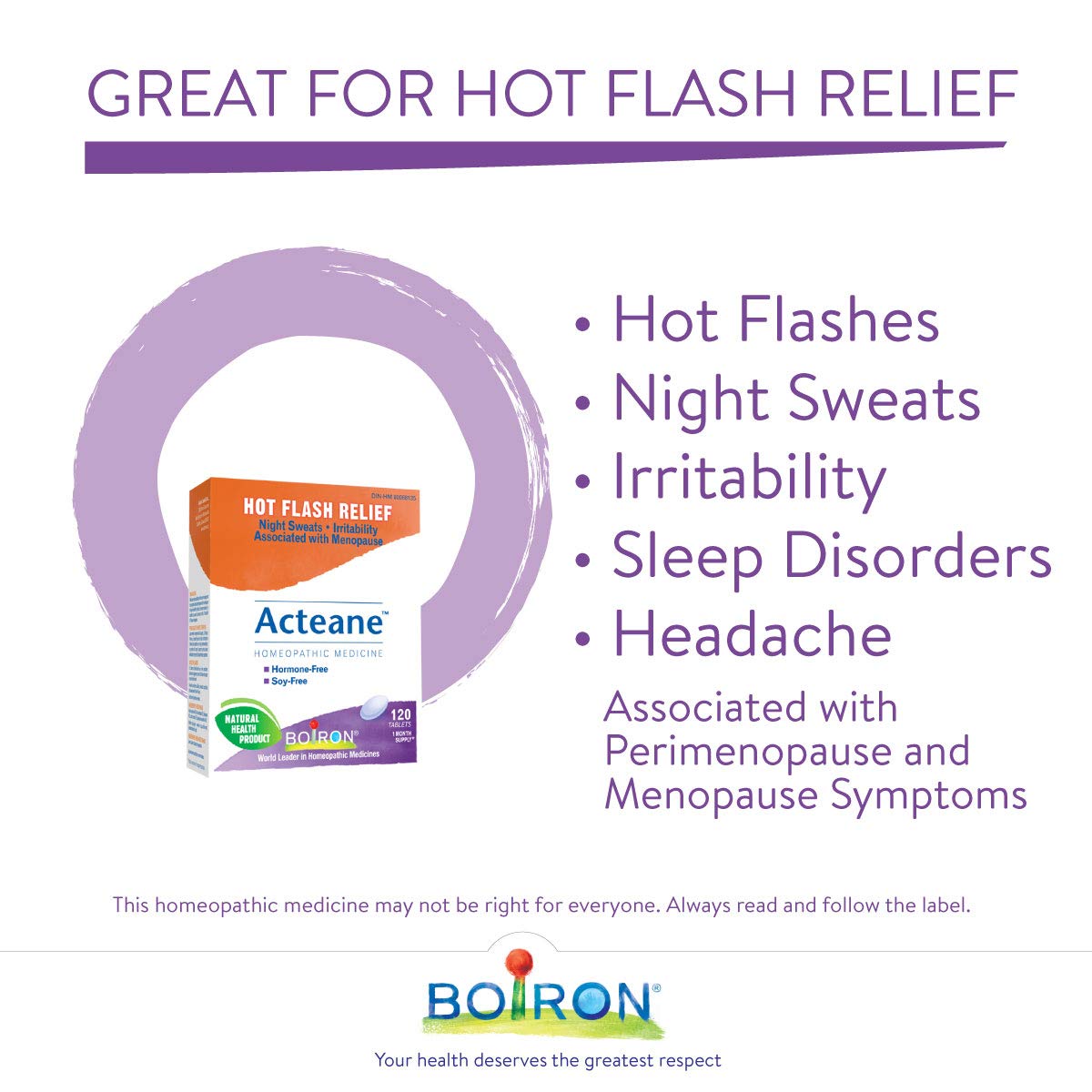 Boiron - Acteane - Hot Flash Relief (120tab 12)