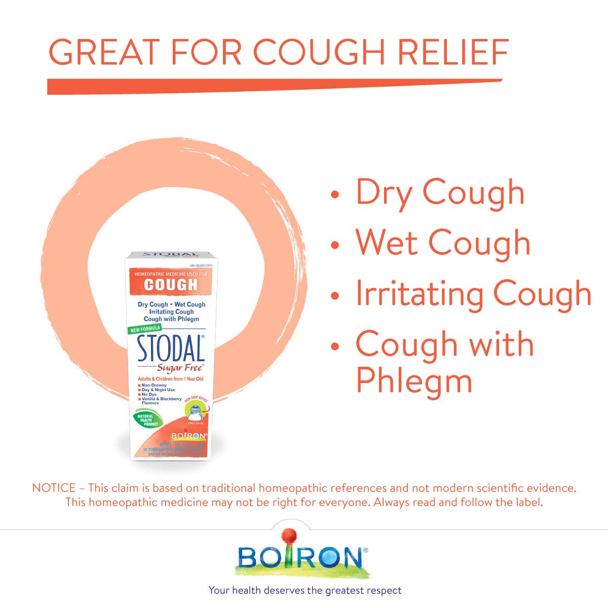 Boiron - Stodal Adults Cough Syrup S/F (200ml 24)