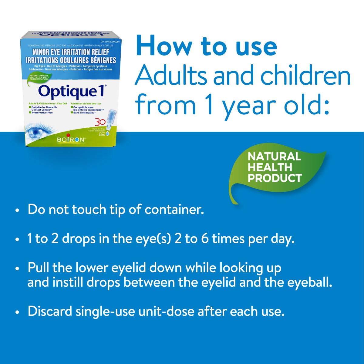 Boiron Optique 1 – 1ml, 30 Unit-Doses