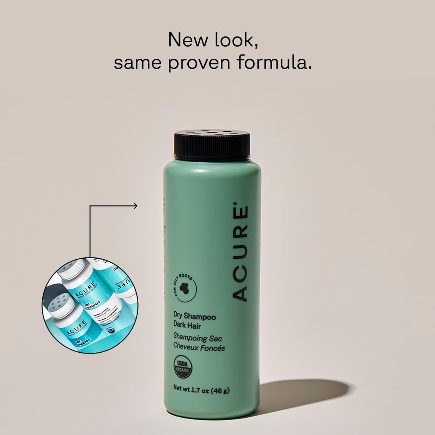 Acure - Dry Shampoo - Brunette To Dark Hair (48g 12)