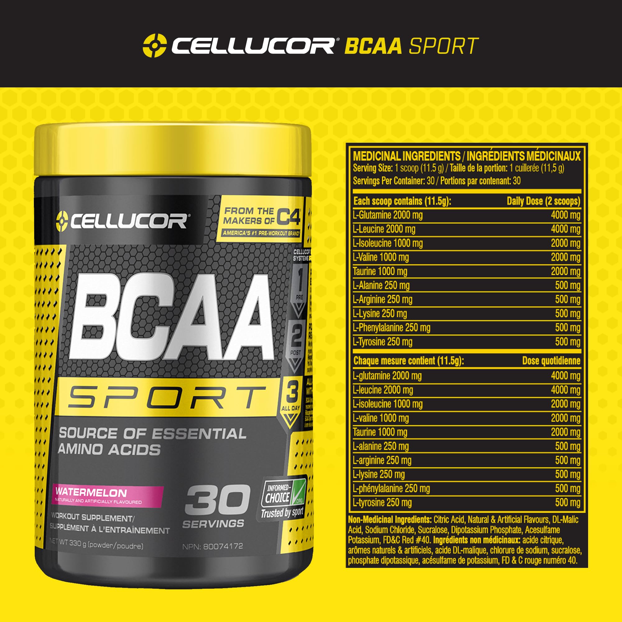 C4 - BCAA Sport Watermelon 30s (345g 4)