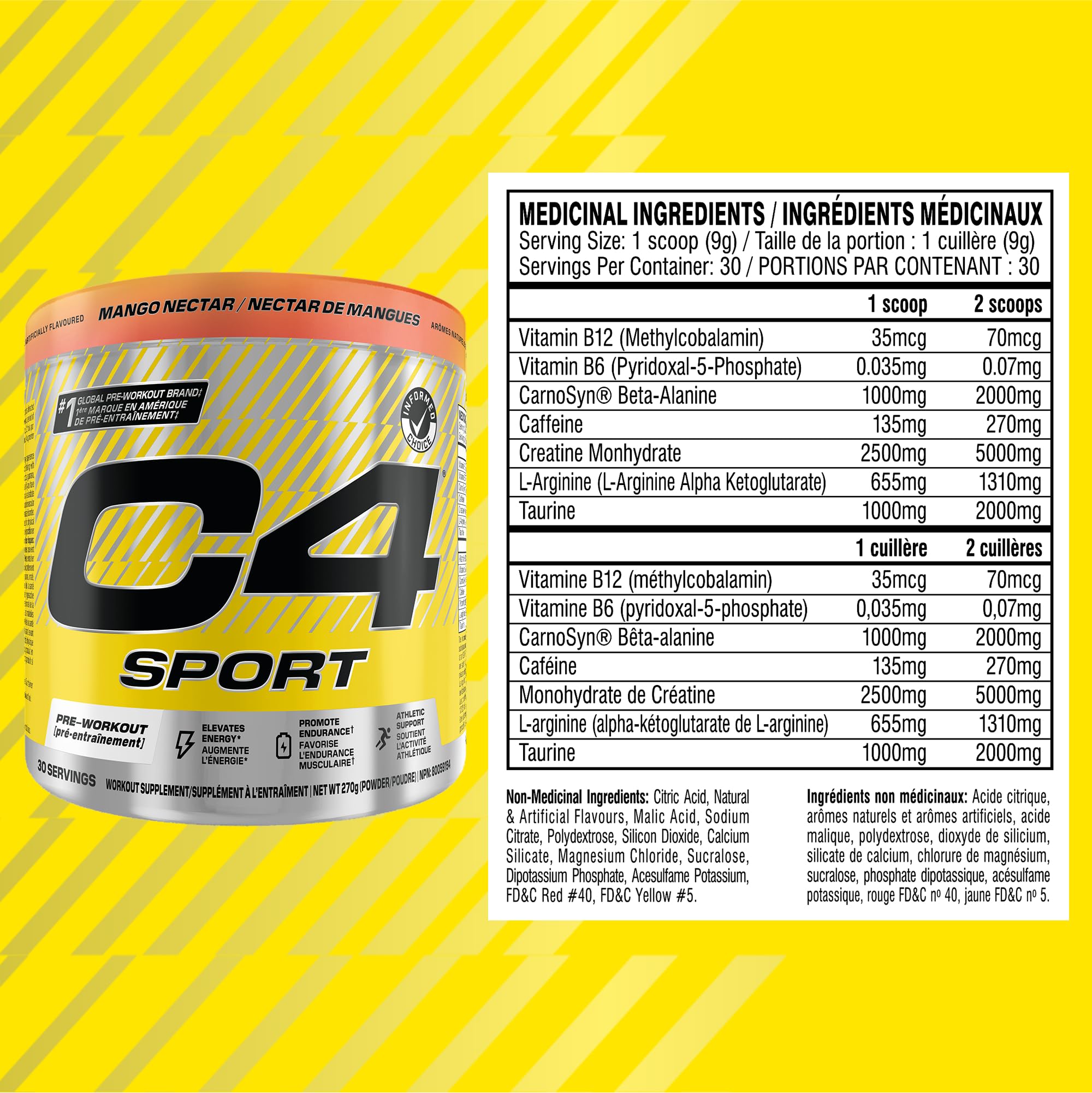C4 - Sport Mango Nectar 30s (270g 12)
