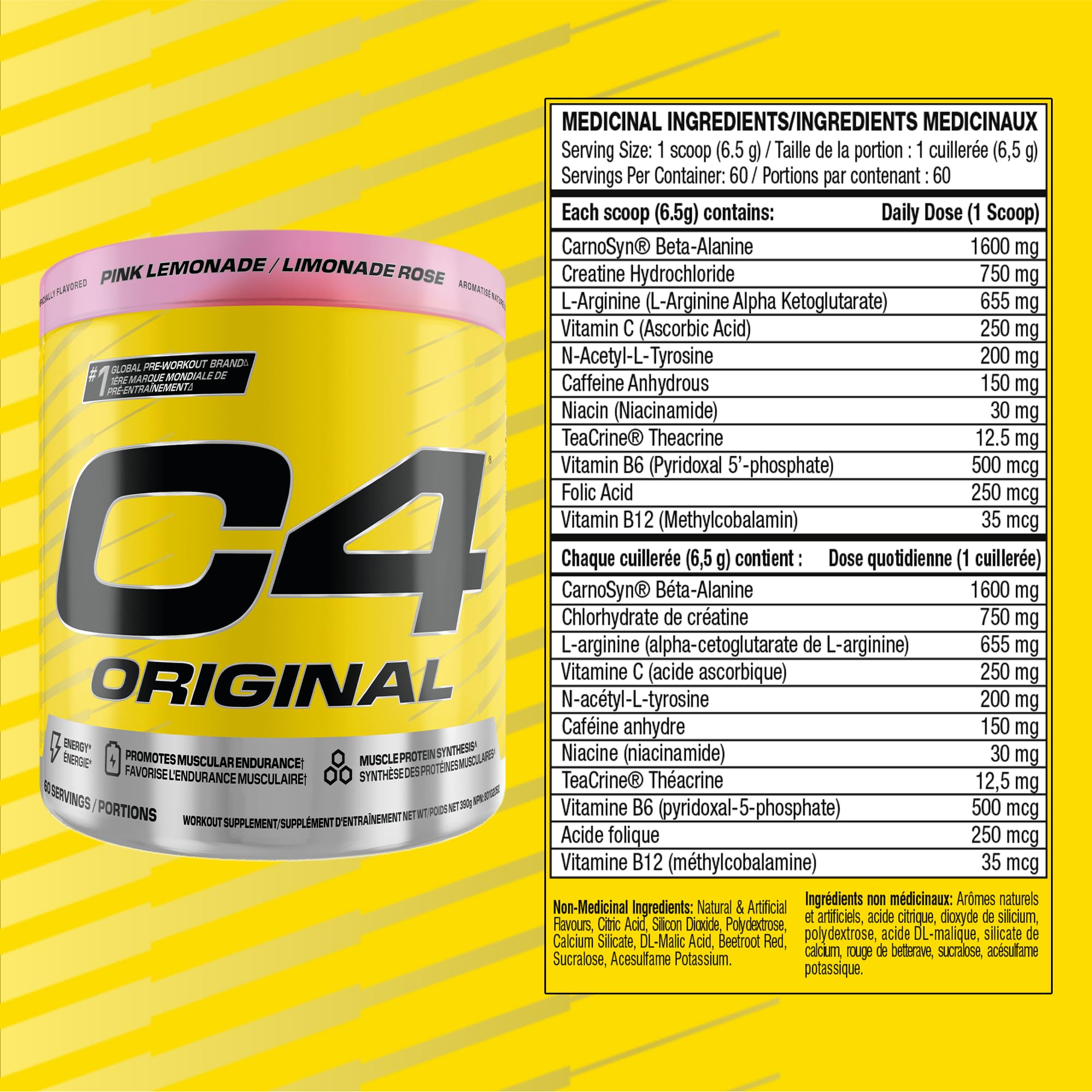 C4 - Original Pink Lemonade 60s (390g 12)