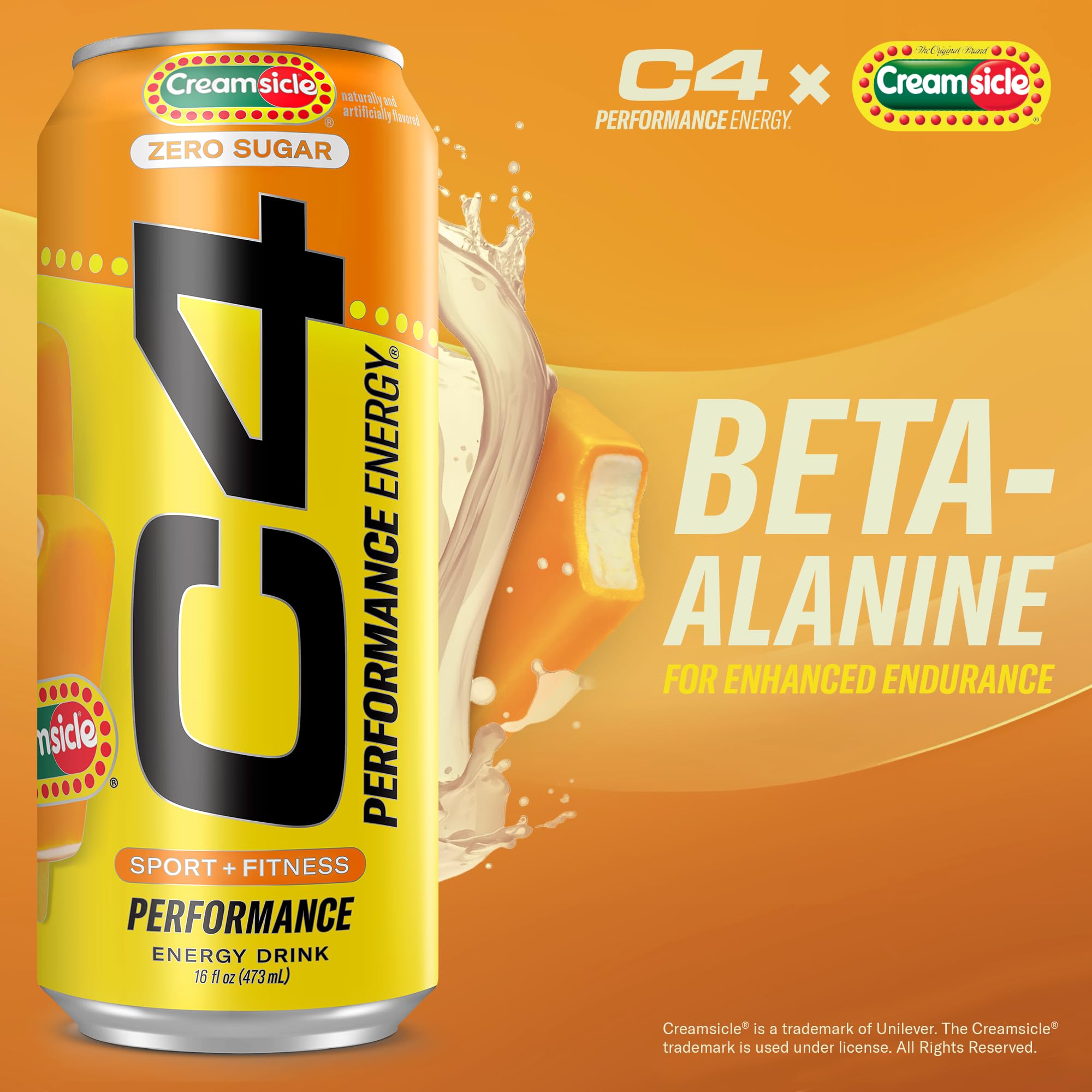 C4 - Performance Energy Creamsicle (12 x 473ml 12)
