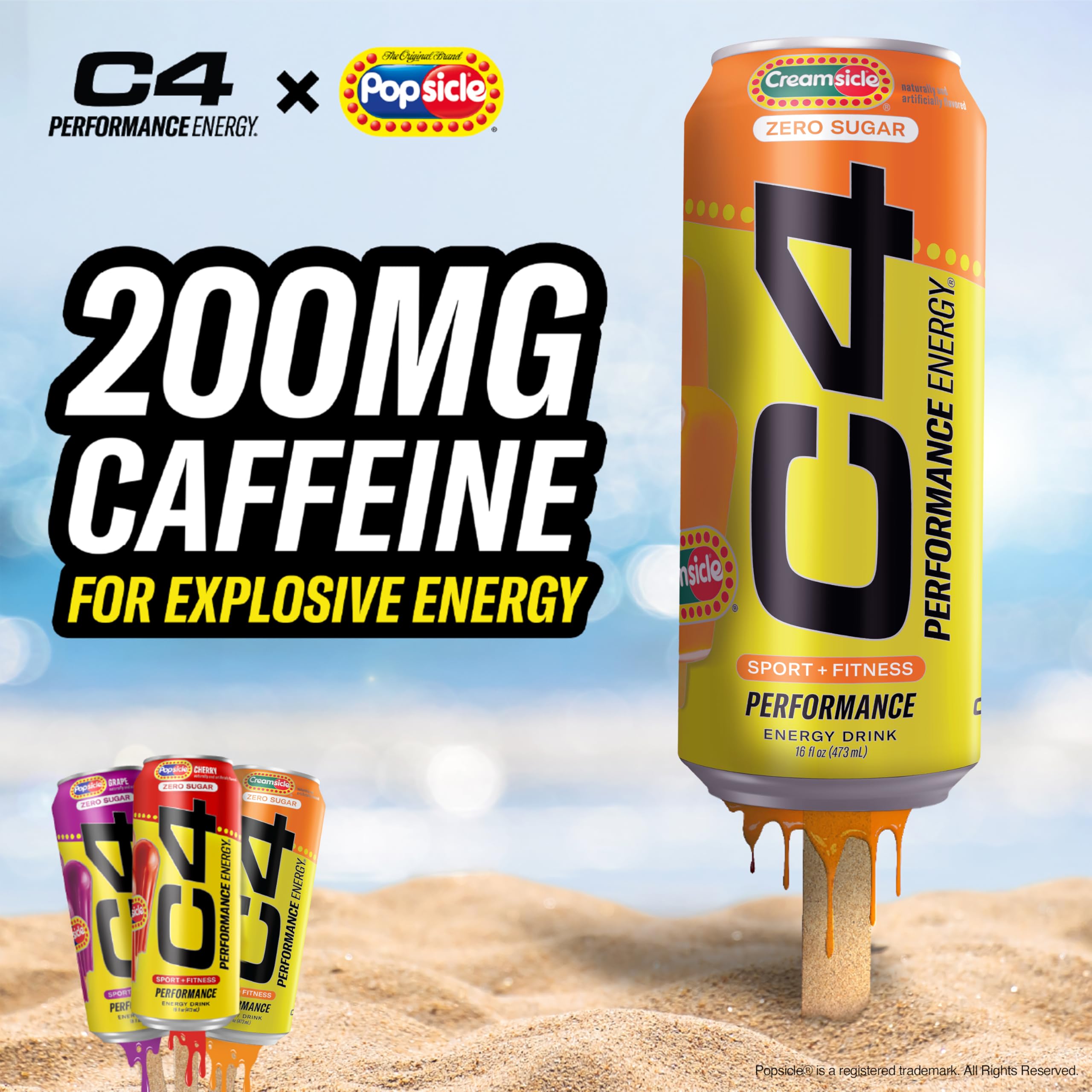 C4 - Performance Energy Creamsicle (12 x 473ml 12)