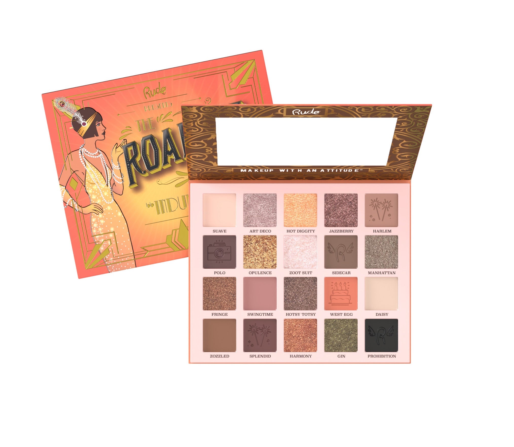 RUDE The Roaring 20's Eyeshadow Palette - Indulgence - Free Shipping
