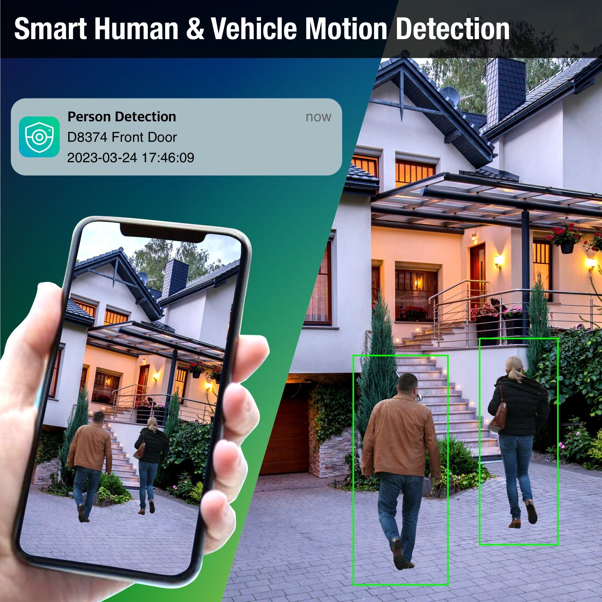 Elder AI Security Camera System 12MP NVR 8Ch PoE, 4K Cameras 30FPS Dual-Light Outdoor, Sony Sensor & NDAA, Smart Face & License Plate, Full Color Surveillance Wired NocVU Series