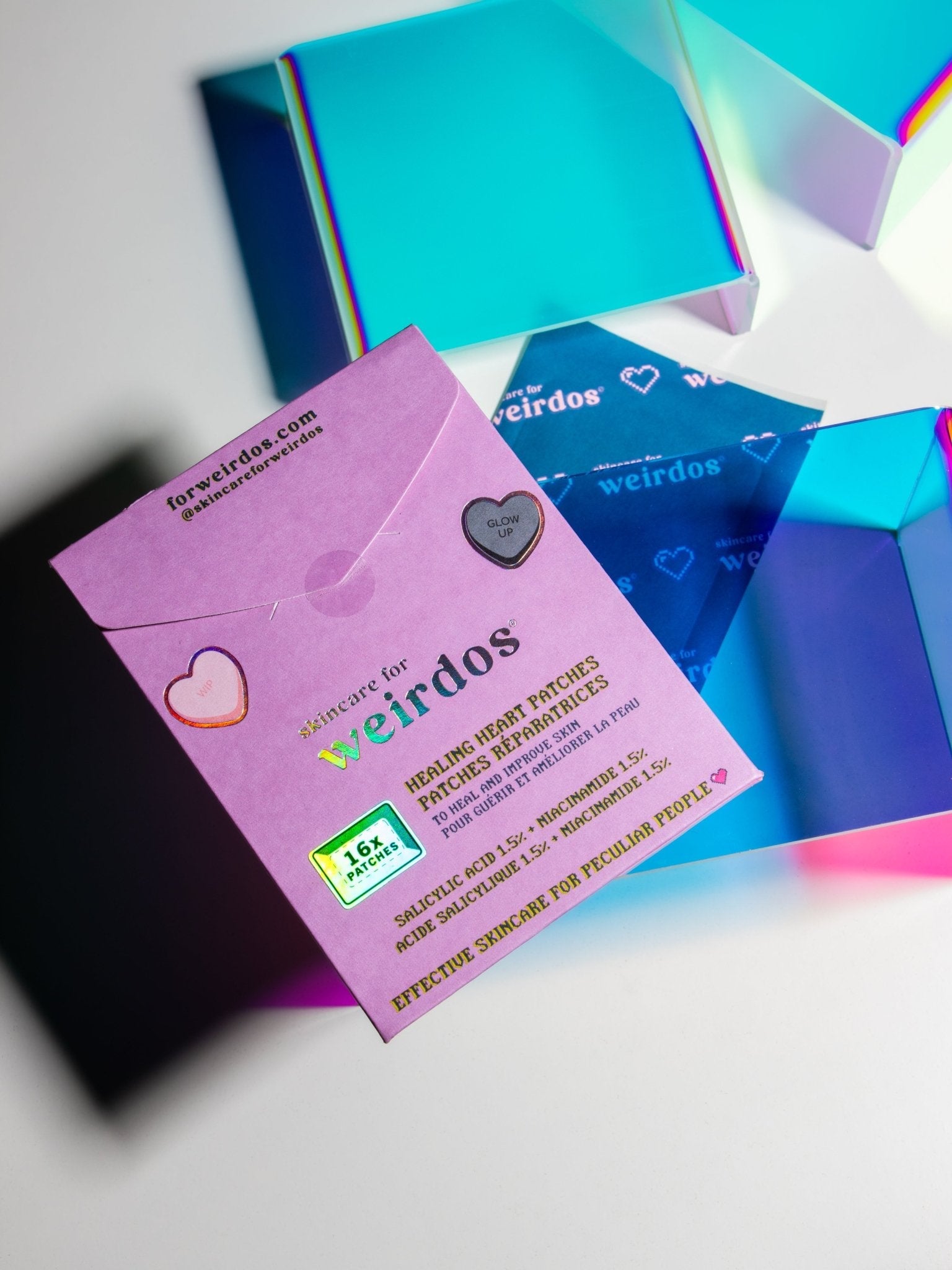 16 Healing Heart Pimple Patches – Salicylic Acid & Niacinamide Hydrocolloid Acne Patches
