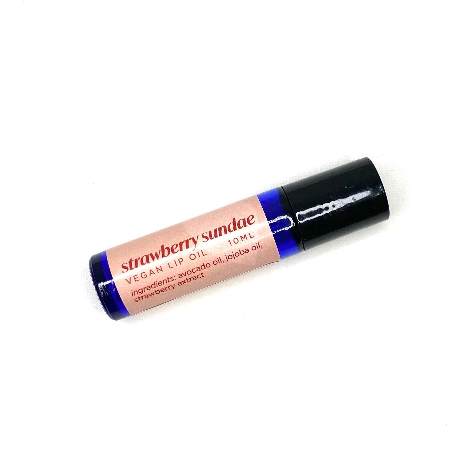 Vegan Lip Oil – Strawberry Sundae / Nourishing & Hydrating Roll-On