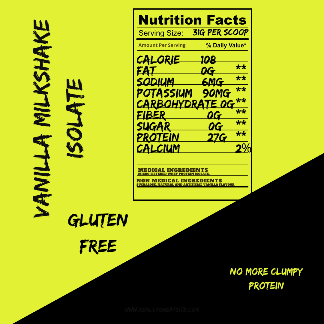 Wholesale BulkBully Isolate Protein – Vanilla Milkshake, 27g Protein per Serving, Gluten-Free