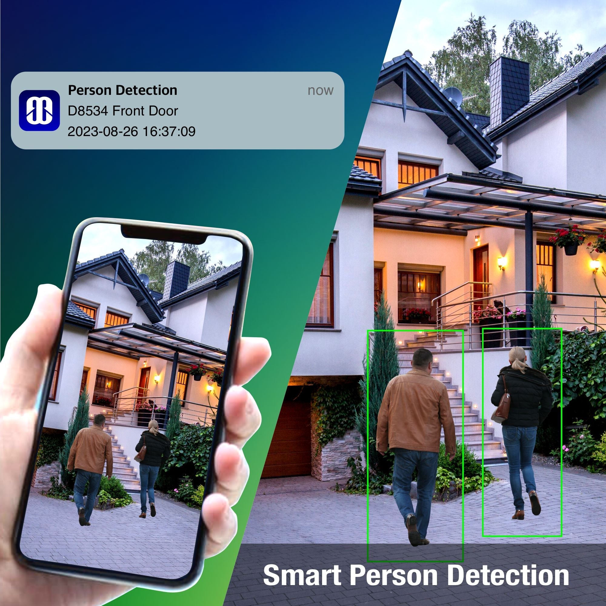 Elder 4K Wireless Security Camera System 1TB Wire-Free, 8Ch NVR 4-Camera Battery WiFi Surveillance Outdoor, Color Night Vision, Spotlight Deterrence & Two-Way Talk