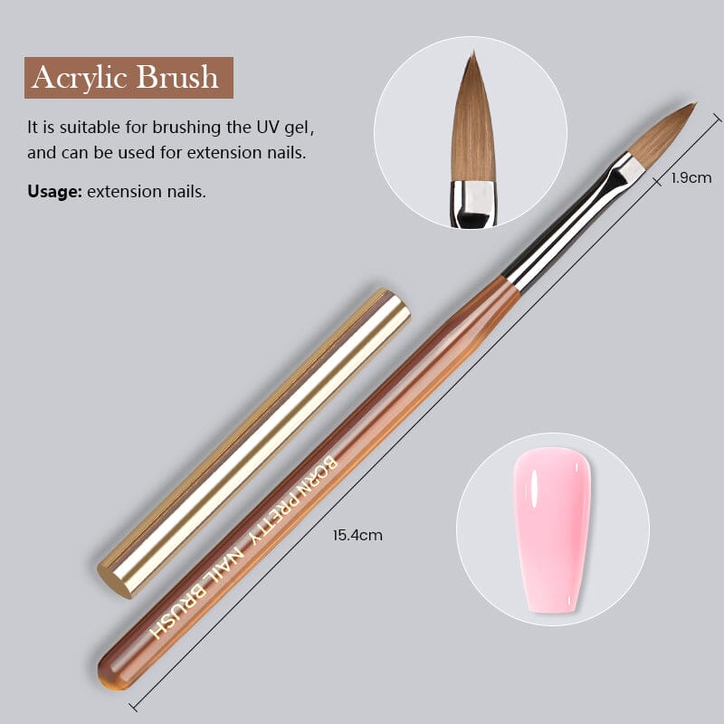 Nail art brush for detailed nail designs and cleaning