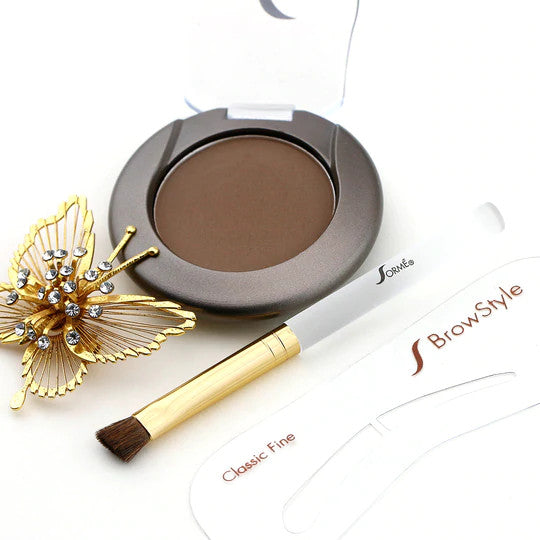 Eyebrow pencil and eyeliner pencil for precise and natural eye definition