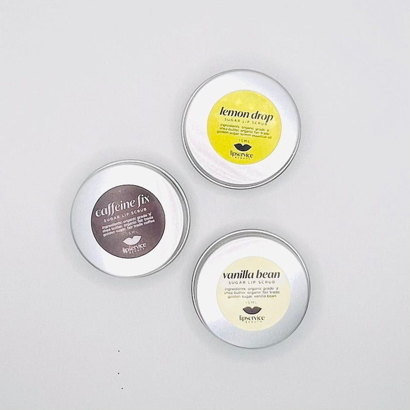 Exfoliating sugar lip scrub for soft lips